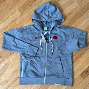 Nike Standard Issue Official UGA Georgia Bulldogs Full-Zip Dri-Fit Hoodie M NWT